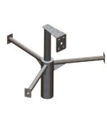 Support caméra speed dôme Mât Rond